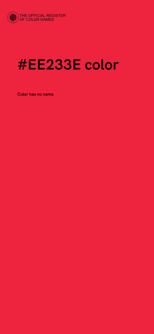 #EE233E color image