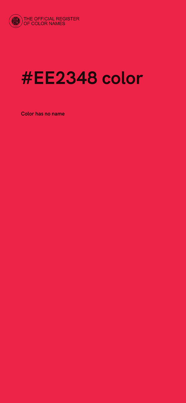 #EE2348 color image