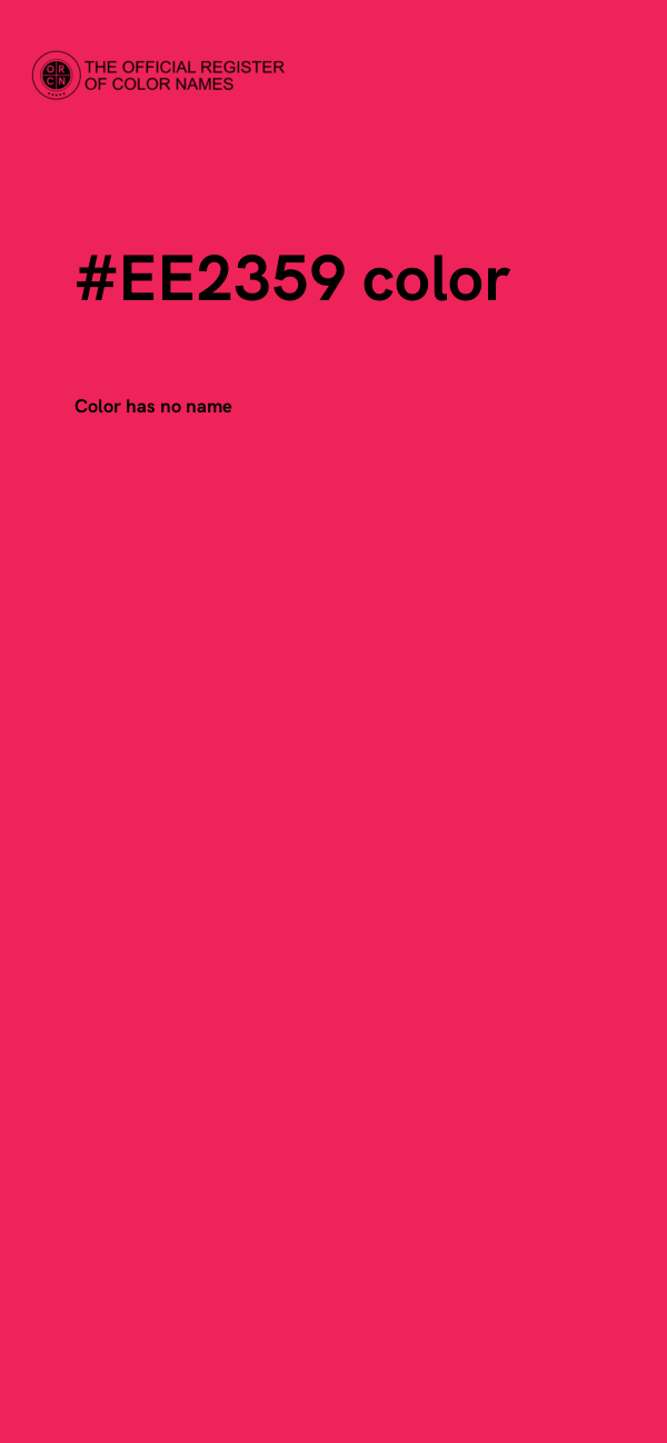 #EE2359 color image