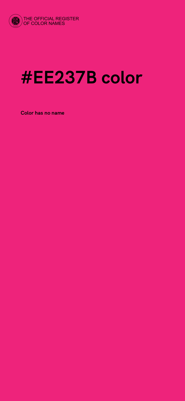 #EE237B color image