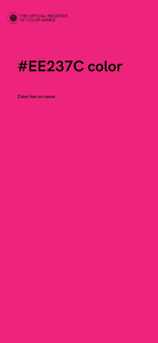 #EE237C color image