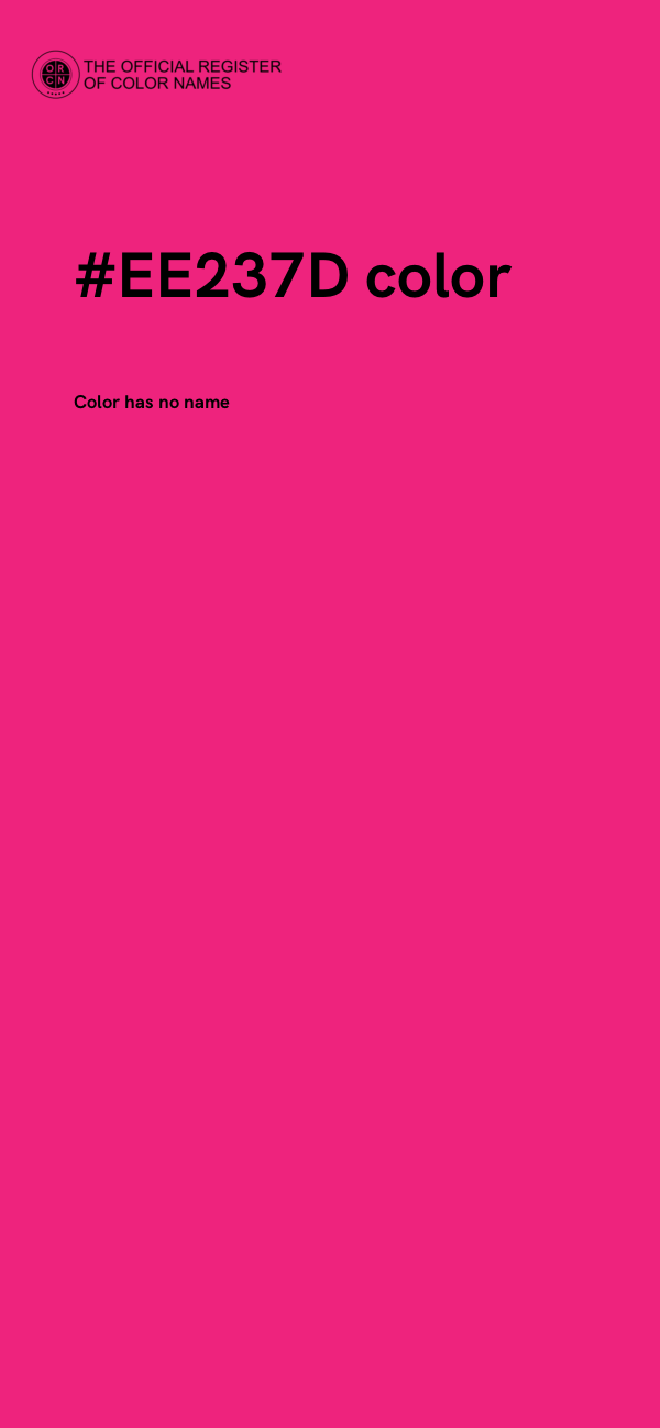 #EE237D color image