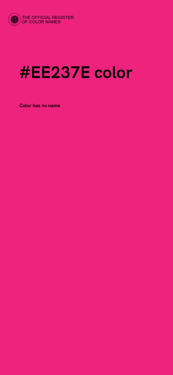 #EE237E color image