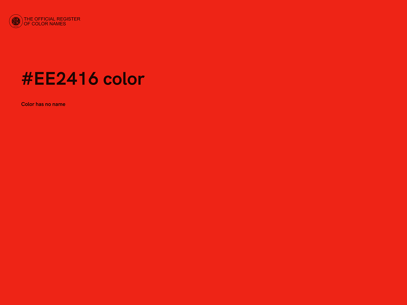 #EE2416 color image