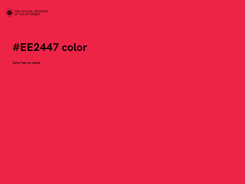 #EE2447 color image