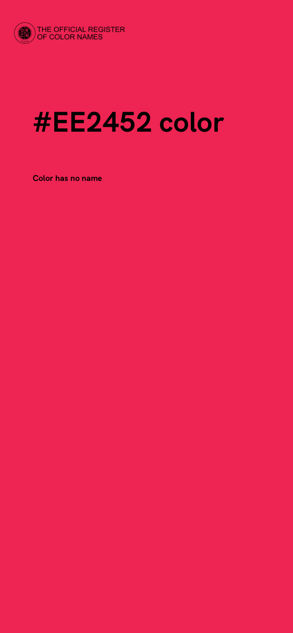 #EE2452 color image