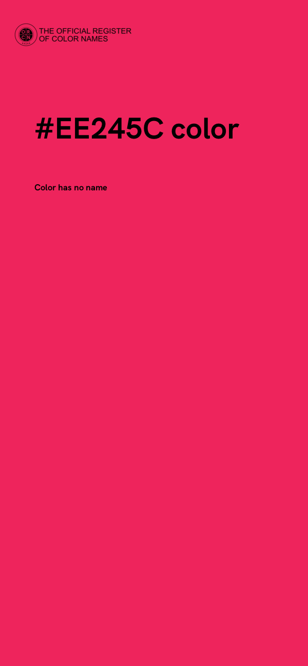 #EE245C color image
