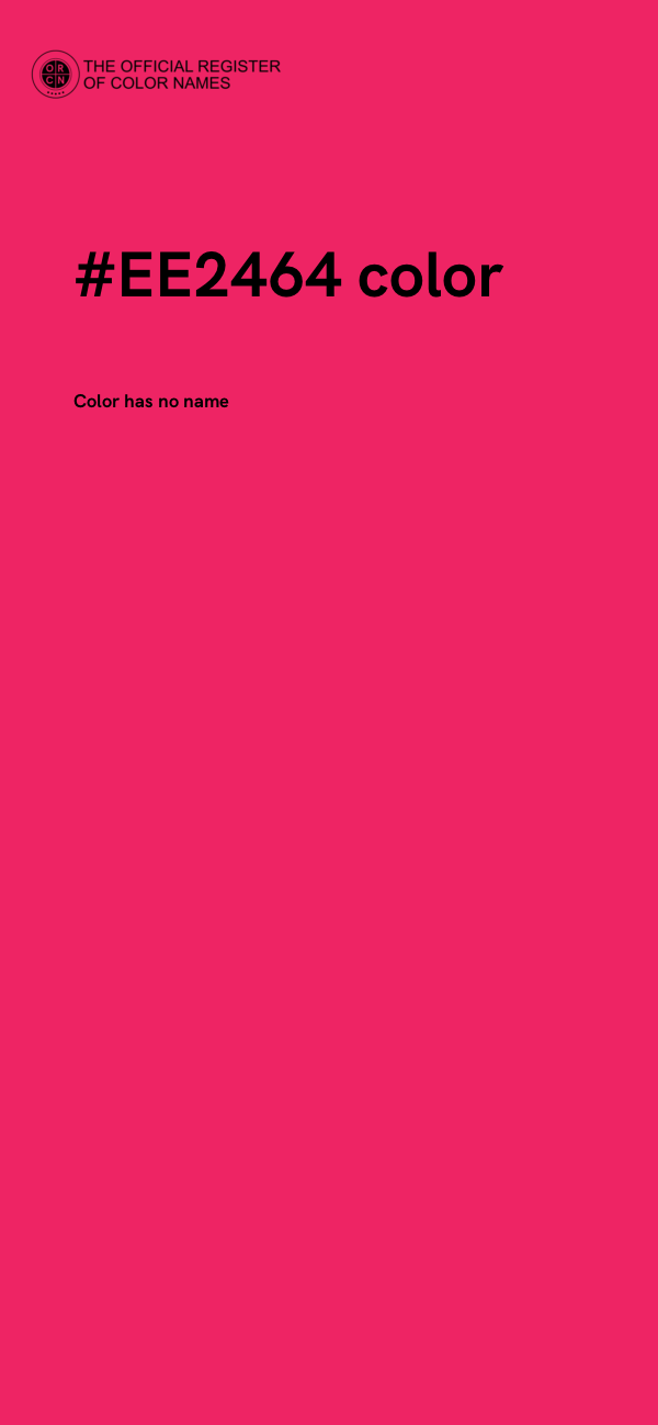 #EE2464 color image