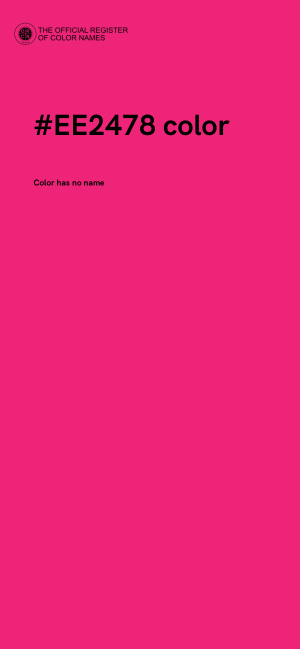 #EE2478 color image