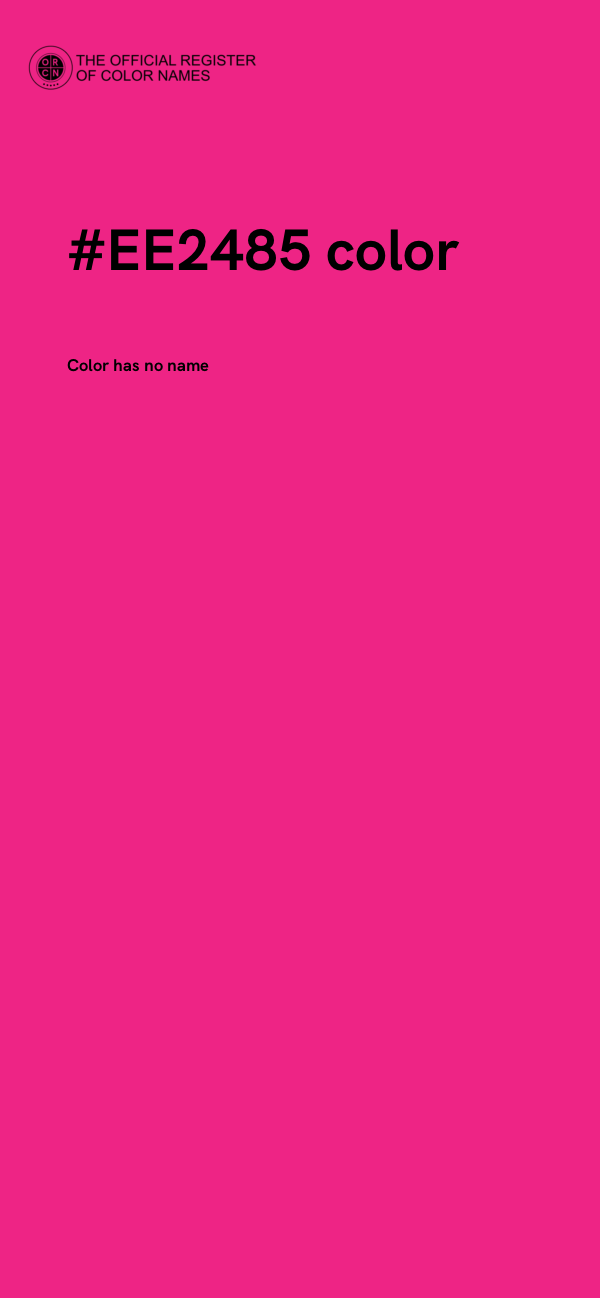 #EE2485 color image