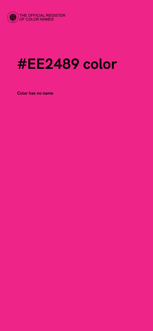 #EE2489 color image