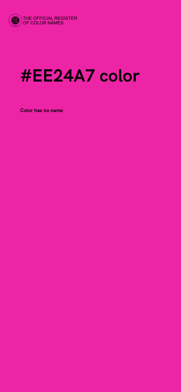 #EE24A7 color image