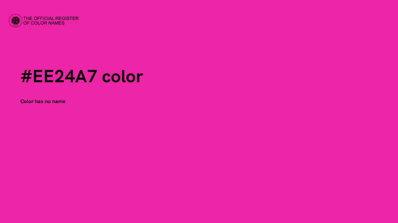 #EE24A7 color image