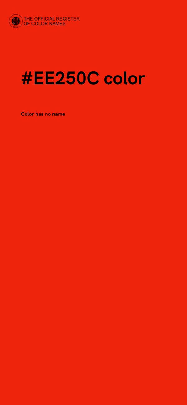 #EE250C color image