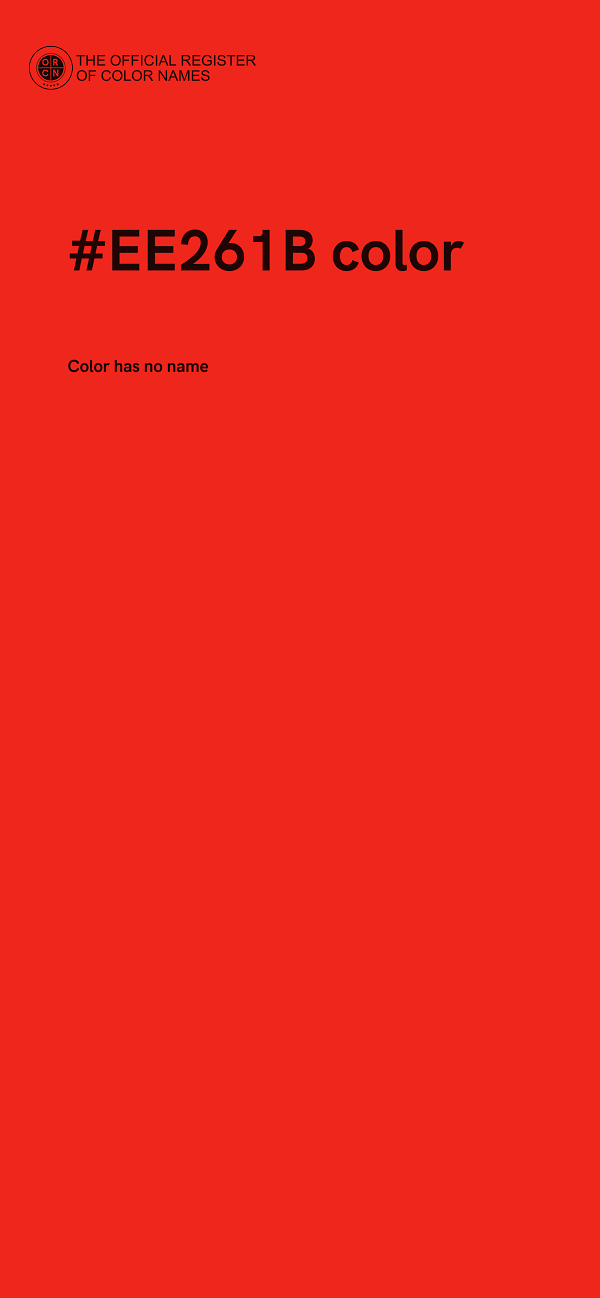 #EE261B color image
