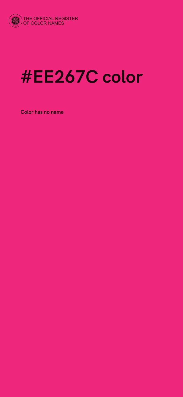 #EE267C color image