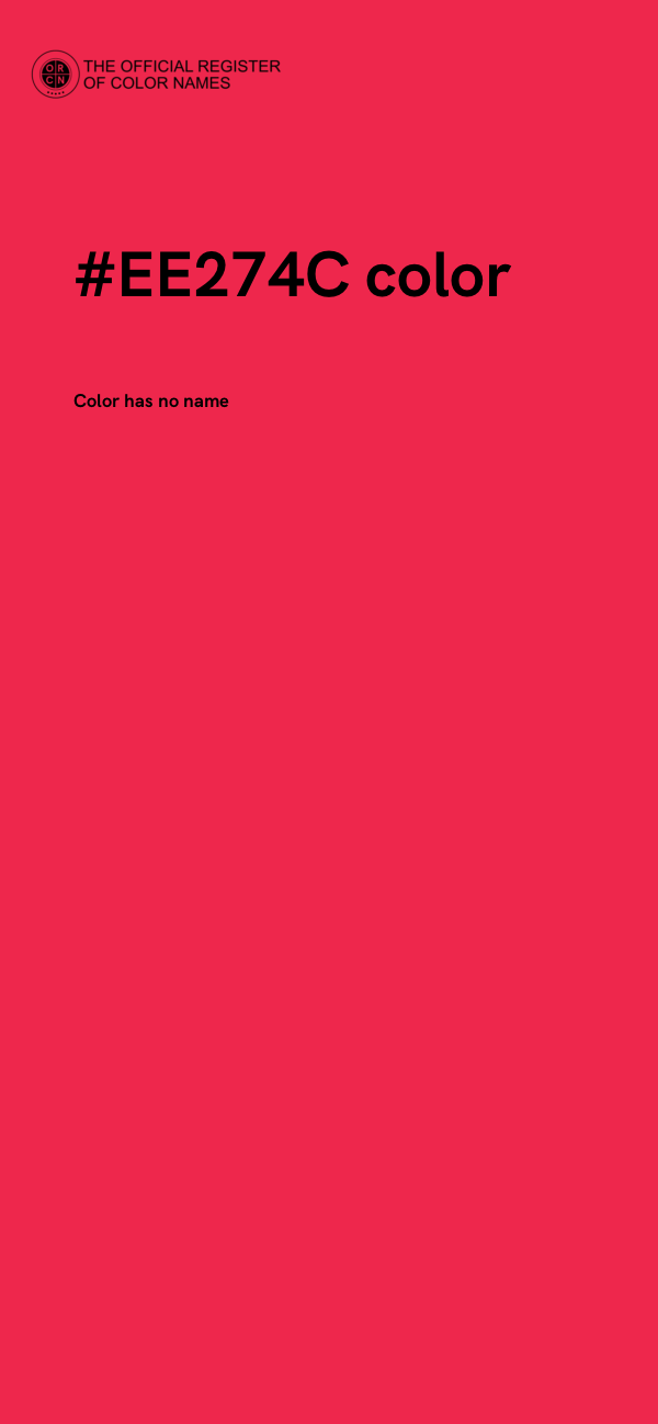 #EE274C color image