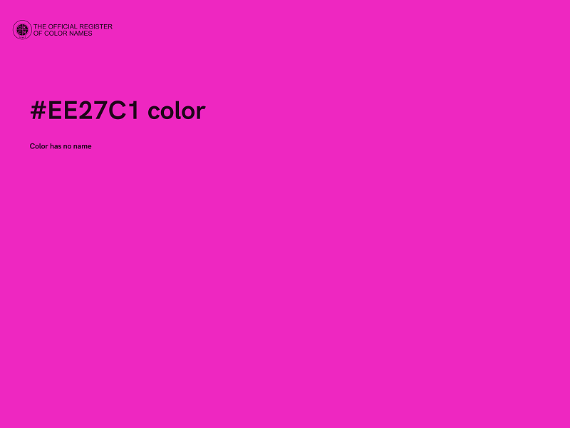 #EE27C1 color image
