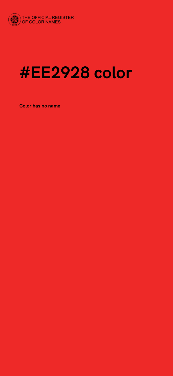 #EE2928 color image