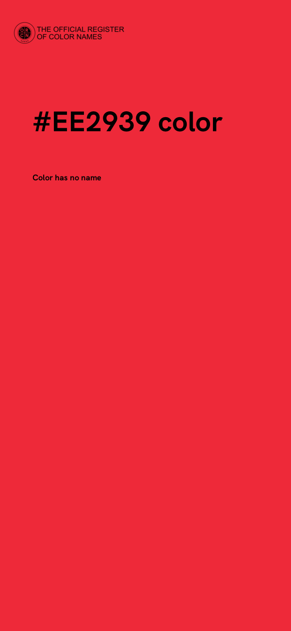 #EE2939 color image