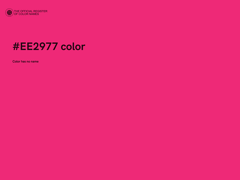 #EE2977 color image