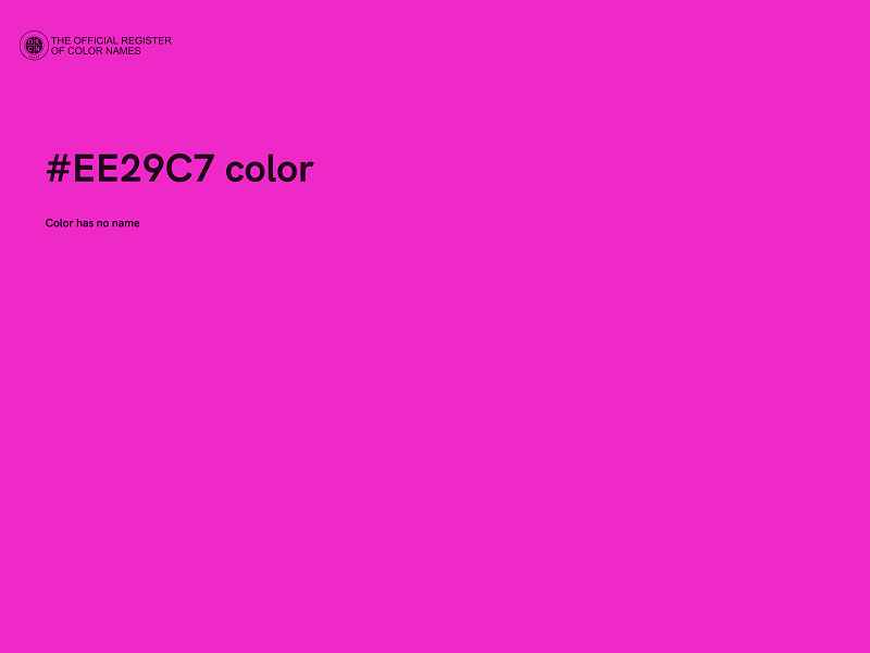 #EE29C7 color image