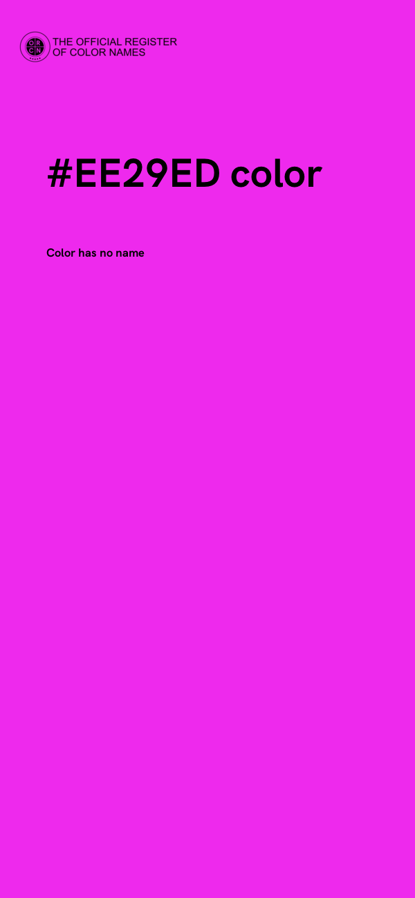 #EE29ED color image