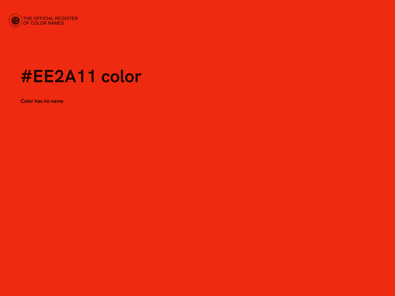 #EE2A11 color image