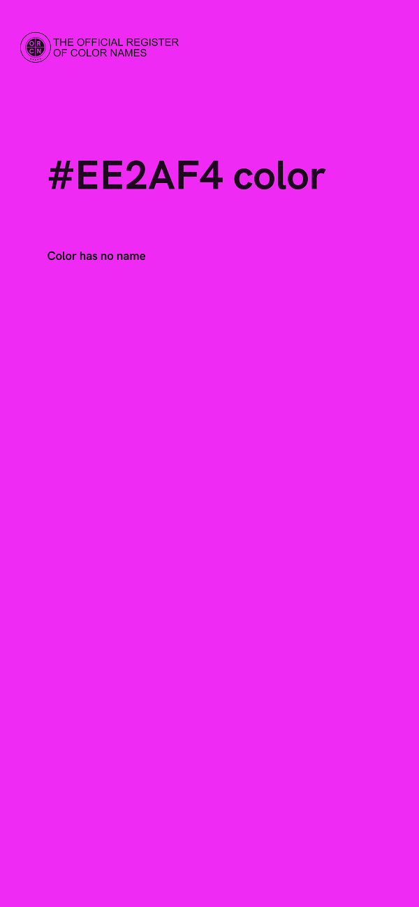 #EE2AF4 color image