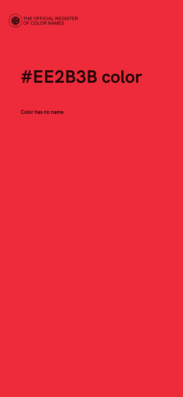 #EE2B3B color image