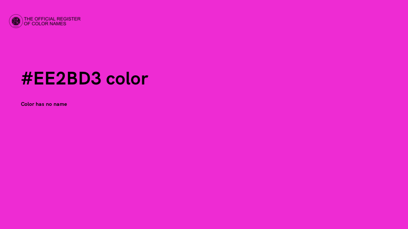 #EE2BD3 color image
