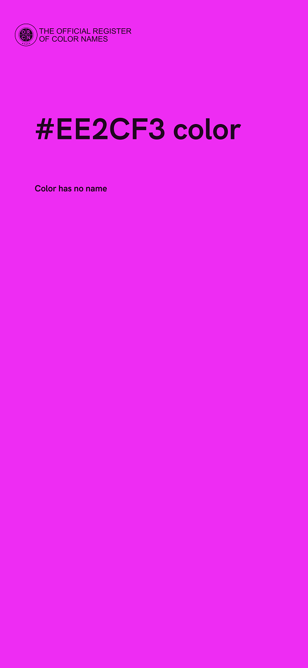 #EE2CF3 color image