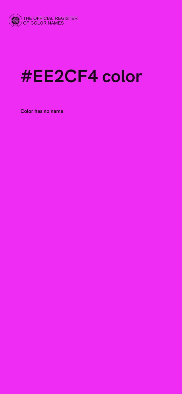 #EE2CF4 color image