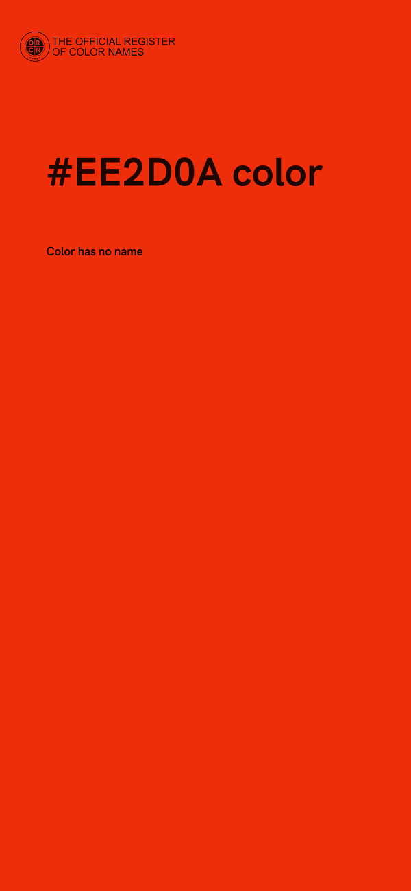 #EE2D0A color image