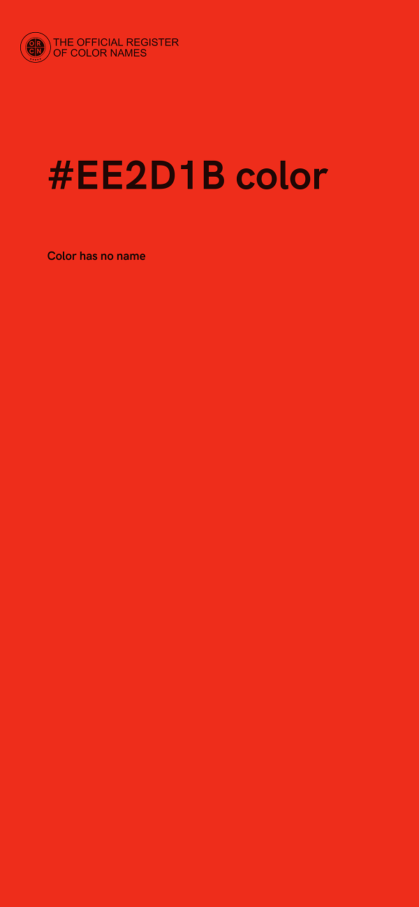 #EE2D1B color image
