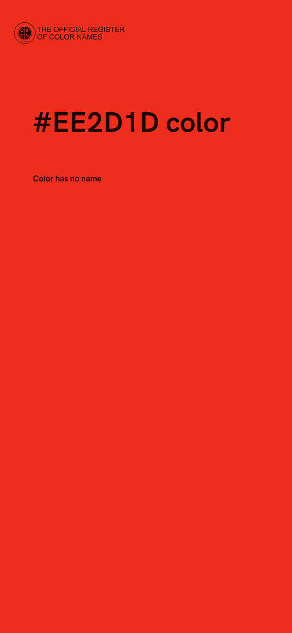 #EE2D1D color image
