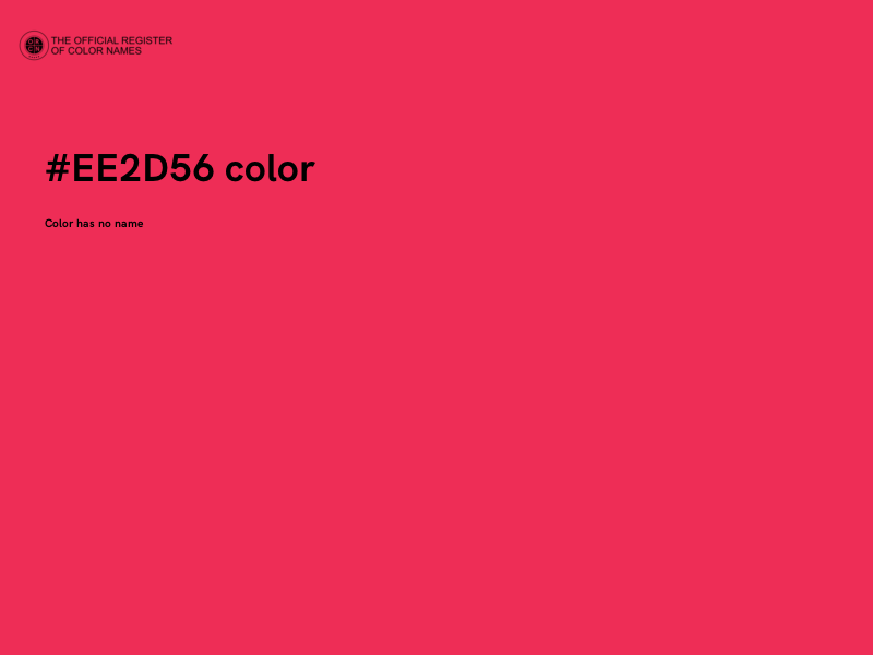 #EE2D56 color image