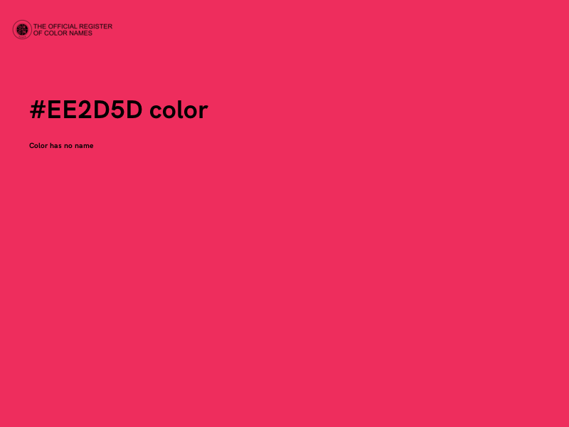 #EE2D5D color image