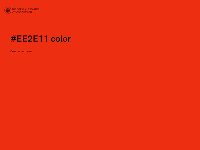 #EE2E11 color image