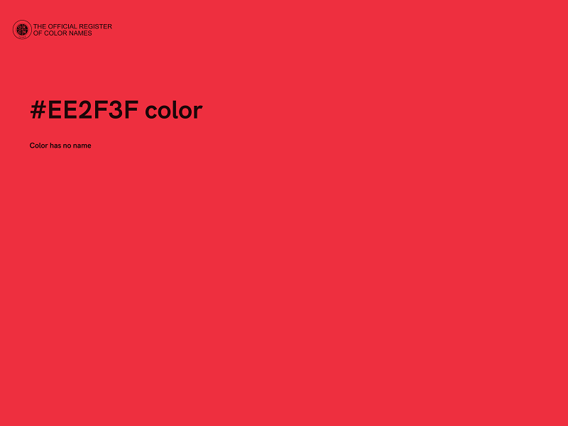 #EE2F3F color image