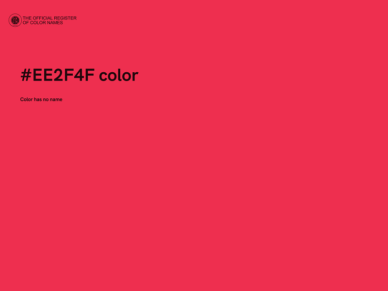 #EE2F4F color image