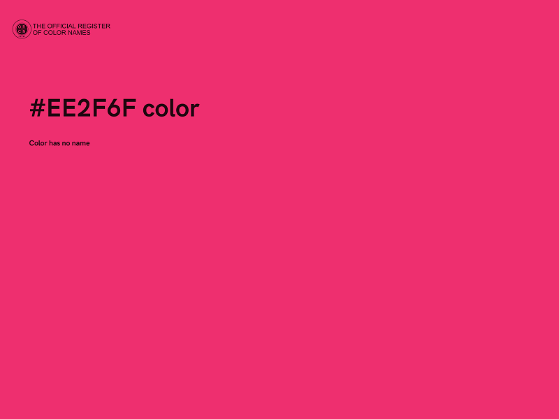 #EE2F6F color image