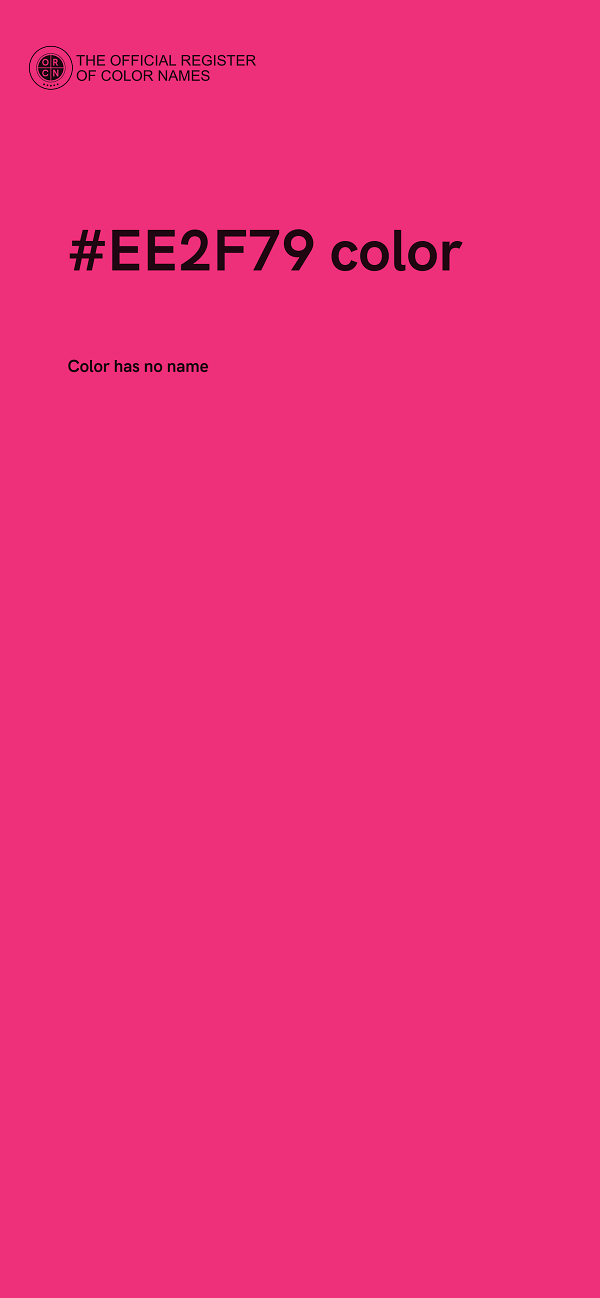 #EE2F79 color image
