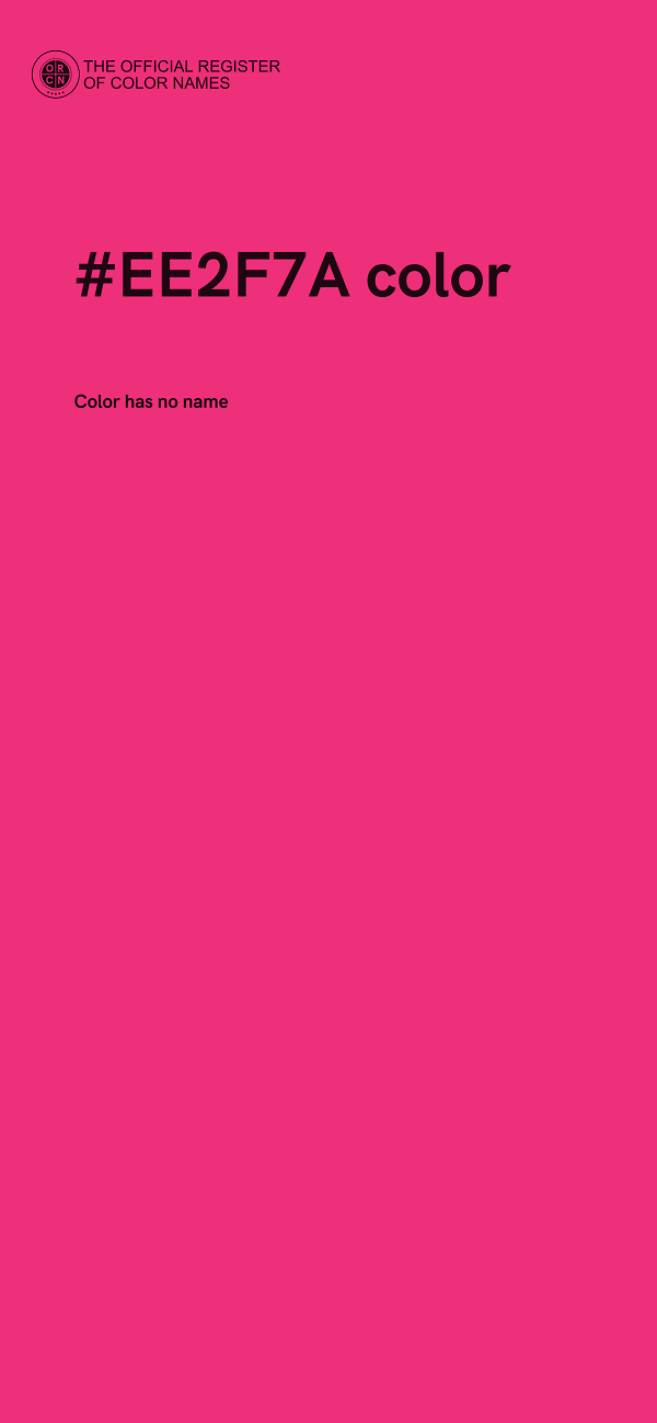 #EE2F7A color image