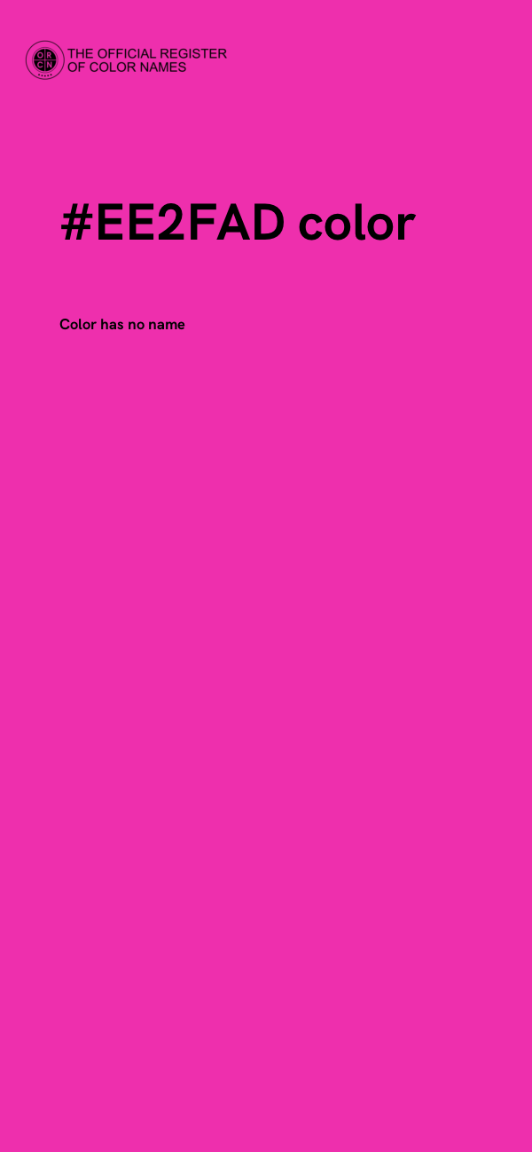 #EE2FAD color image