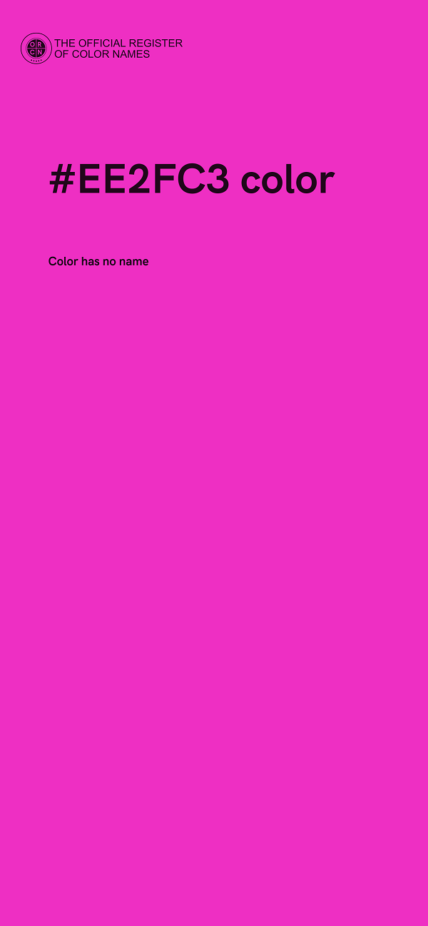 #EE2FC3 color image