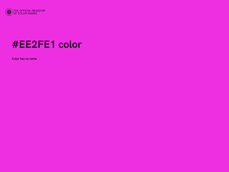 #EE2FE1 color image