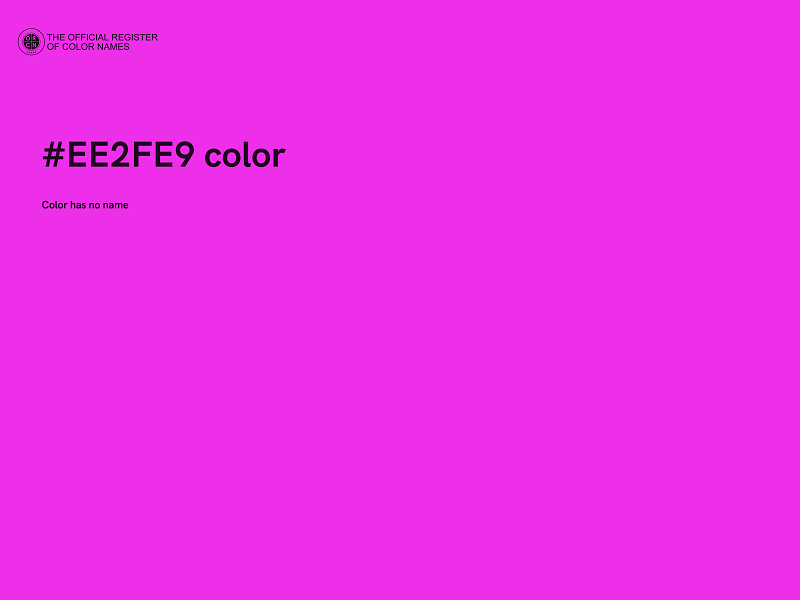 #EE2FE9 color image