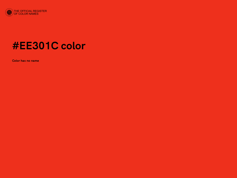 #EE301C color image