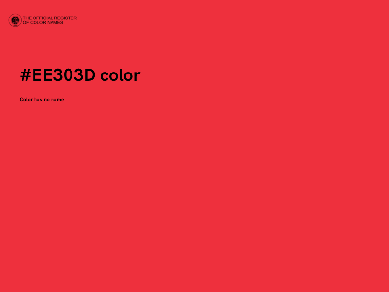 #EE303D color image